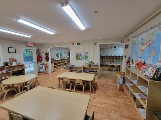 Our classrooms are carefully prepared by the teachers with specialized Montessori materials. Children learn at their own pace.