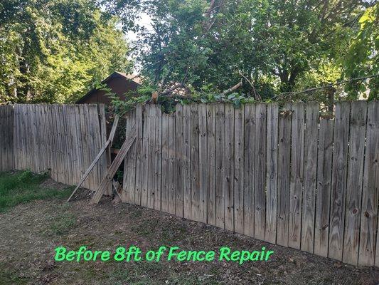 Before Fence Repair