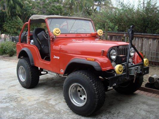 My 1974 CJ5 with 304 V8. Bill Smith's fixed my brake line and power steering pump. Excellent!