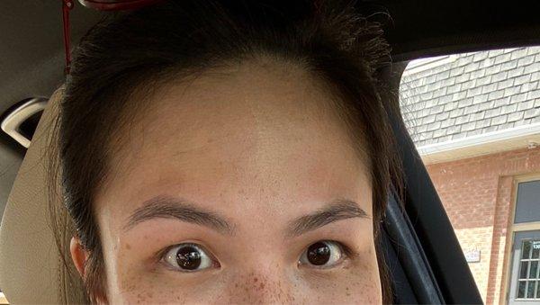 My neatly trimmed eyebrows. Very satisfied.