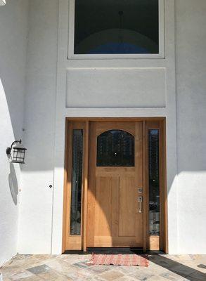 JELD-WEN IWP entry door with two sidelites- Yorba Linda, CA  Interior of  entry door