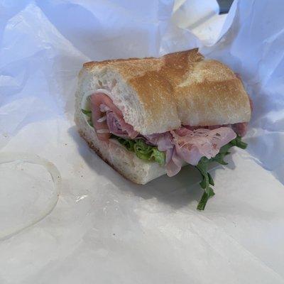 Italian Hero (ham, salami, provolone; 1/4 full size)