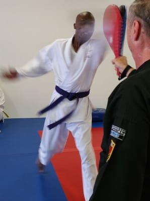 Our adults class at Jang's Yong In Martial Arts.