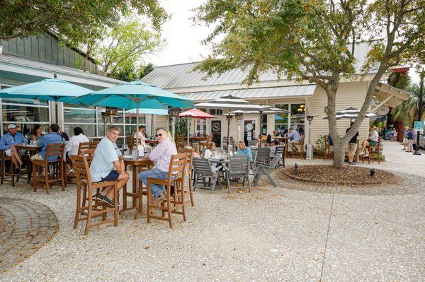 Outdoor Patio Dinner on Kiawah Island, South Carolina.