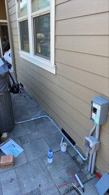 Hot tub hook up - clean install is always important