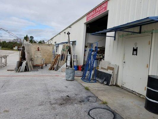 Marble Polish LLC showroom on Oslo Road in Southwest Vero Beach, Florida.