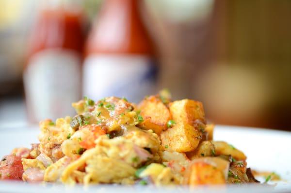 Crawfish and Tasso Scramble