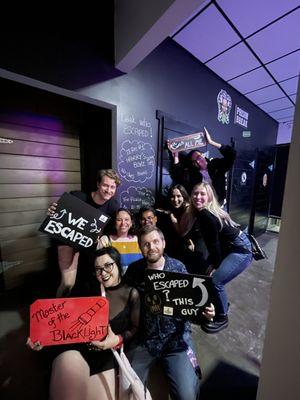 New leaderboard team beats the prison break escape room