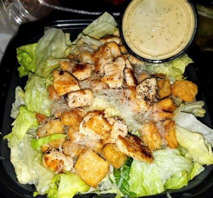 Grilled chicken Caesar salad