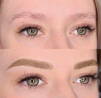 Beautiful, natural permanent eyebrows