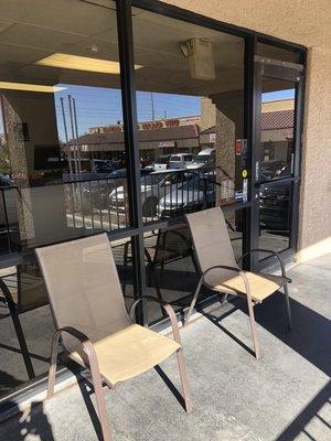 Outside seating