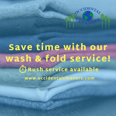 Have too much laundry and not enough time? No worries, give us a call and let us do the dirty work!