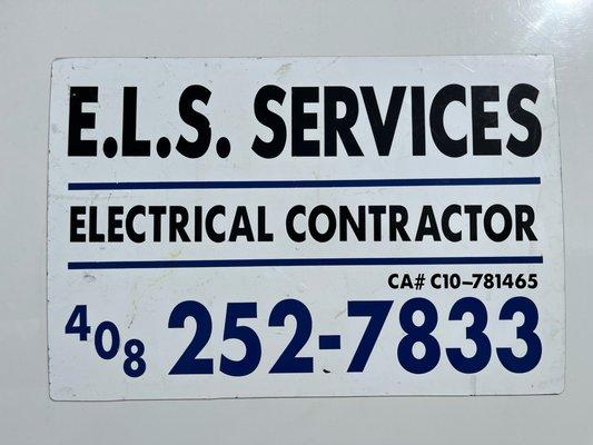 I'm known by both names; ELS Electric and ELS Services