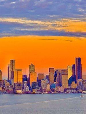 Sunset of Seattle !