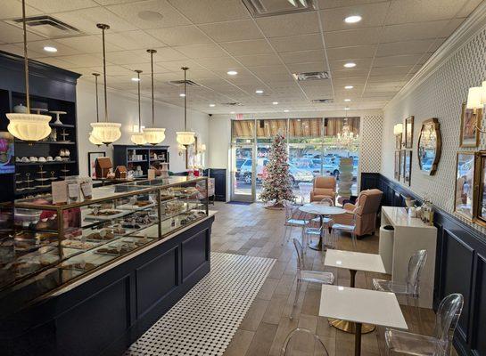 Interior view of bakery