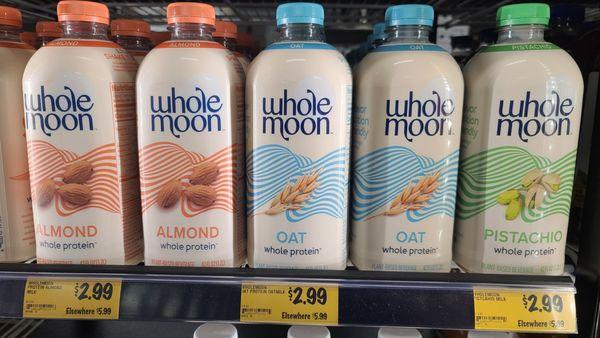 Whole Moon Milks - Almond, Oat, & Pistachio ($2.99)  07-17-2024