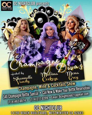 Champagne Divas starting Thursday nights in October