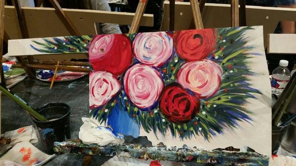 Finished product!  Quite proud, as this was the 1st thing I've ever painted my adult life:)