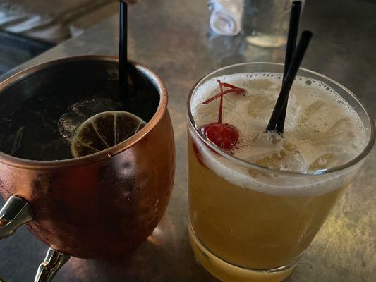 Mule & Amaretto Sour