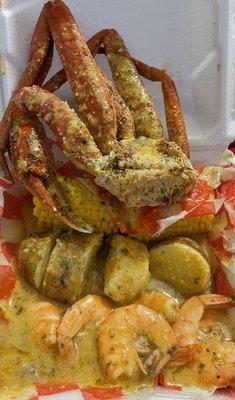 Crab and Shrimp platter