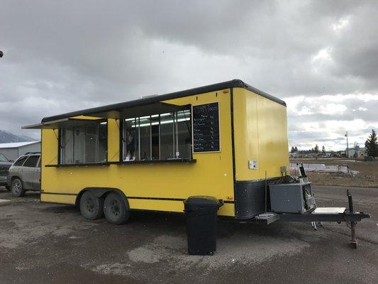 The big yellow truck!