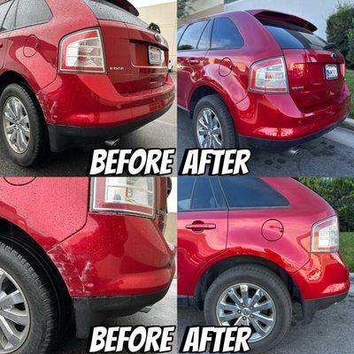 Restoring the 2010 Ford Edge Rear Bumper with Precise Repairs.