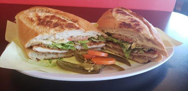 Torta de milanesa de pollo