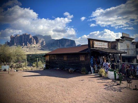 Border town shop at Goldfield