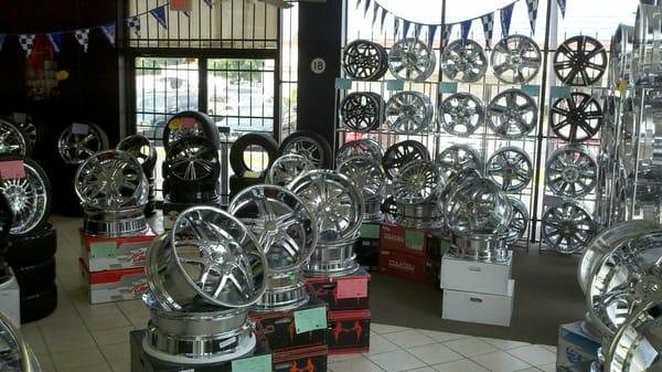 We have the largest selection of custom wheels and high performance and off-road tires.