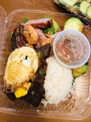 Special rice plate - very good flavor and combination