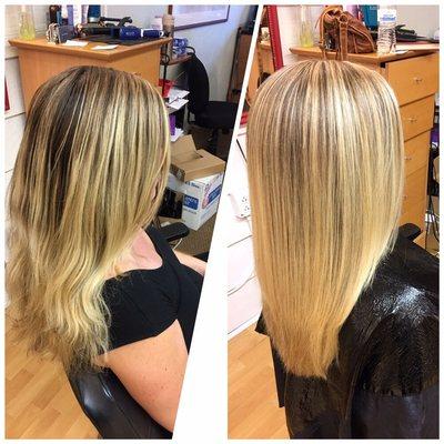 #beforeandafter #hilights #hairbykathy