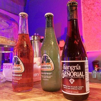 Traditional Mexican Jarritos and Sangría beverages