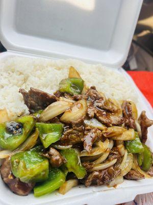 8. Pepper Steak Lunch