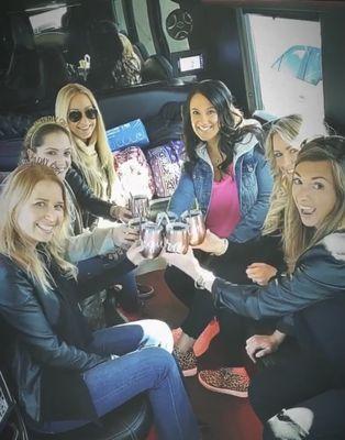 kickn off my sisters celebration in the mercedes sprinter! Gonna be a long day