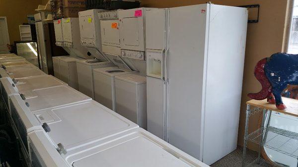 Refrigerators and stacked washer dryers available for immediate delivery