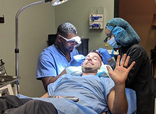 What getting a hair transplant at the Nashville Hair Doctor looks like