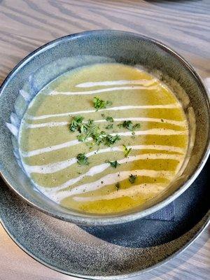 Spring potato soup