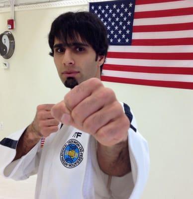 Sabumnim Abtin Timother, Chief Instructor of Hwa-Rang Taekwon-Do, and International World Championship Gold Medalist