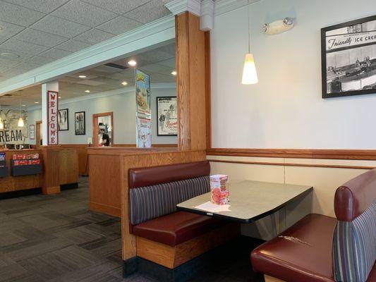 Booths at Friendly's