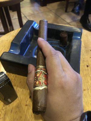 Nice cigar bar. Take Opus X with friends.