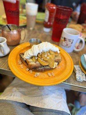 Dutch apple cheesecake French toast