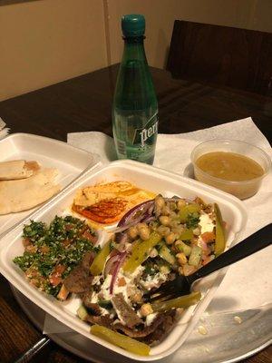 Delicious Chicken Shawarma Plate.