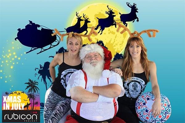 Santa Geoff great with the ladies at a DJ Pasha Entertainment Event