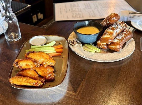 Wings & pretzels