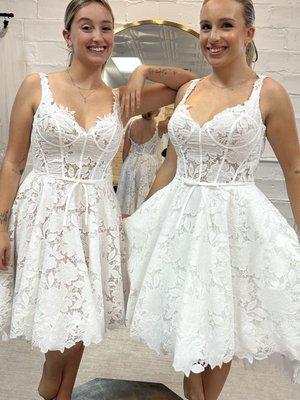 Short wedding dresses Available in Lakeland Florida at elope Bride.