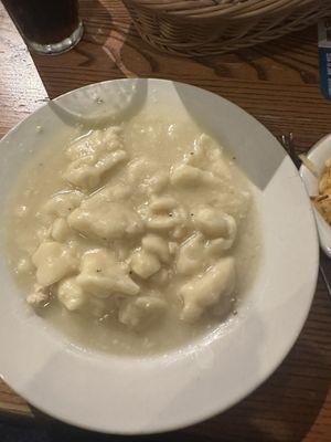 Tasteless chicken and dumplings