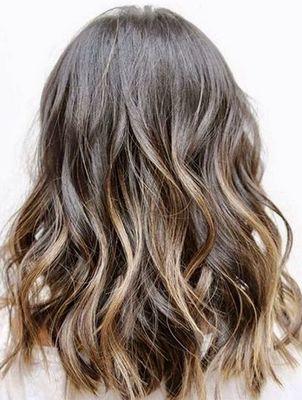 Mid-length subtle balayage