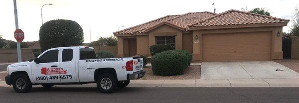 Exterior paint job in Chandler, AZ.