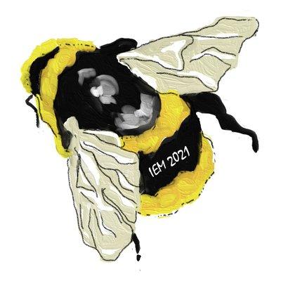 Our NEW BEE that has been included in our 2021 Logo and Marketing Materials... Isabella painted this wonderful little bumble bee herself!