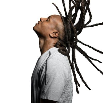 Edged up DeAndre Hopkins for this Adidas photo shoot.